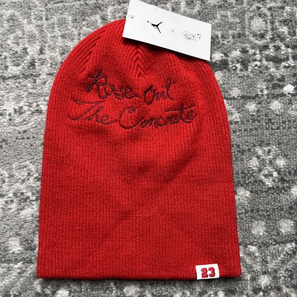 Jordan x Teyana Taylor Terra Beanie 23 NWT Red Rose Out The